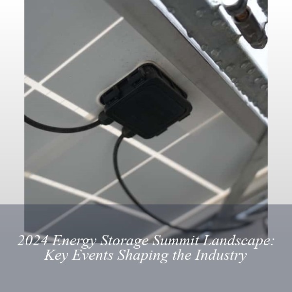 2024 Energy Storage Summit Landscape: Key Events Shaping the Industry